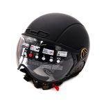 Casca de protectie JET cu viziera neagra