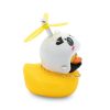 Claxon trotinete rata galbena cu casca panda