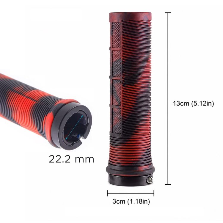 Manere ghidon trotineta rosu - negru design unicat