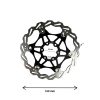 Disc frana 160 mm 6 gauri float negru