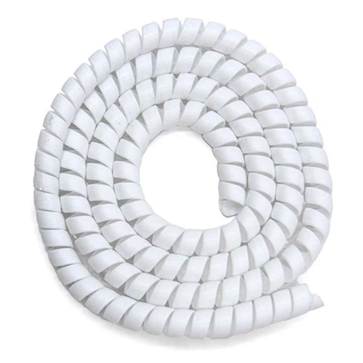 Protectie spiralata alba pentru cabluri trotinete