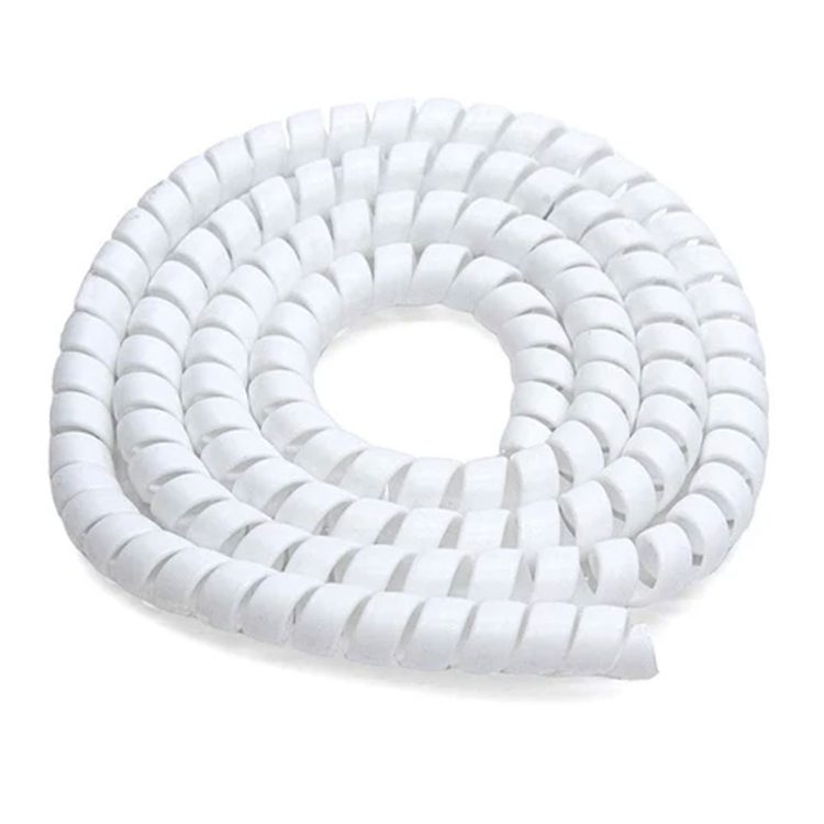 Protectie spiralata alb pentru cabluri trotinete
