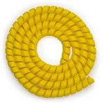 Protectie spiralata galbena pentru cabluri