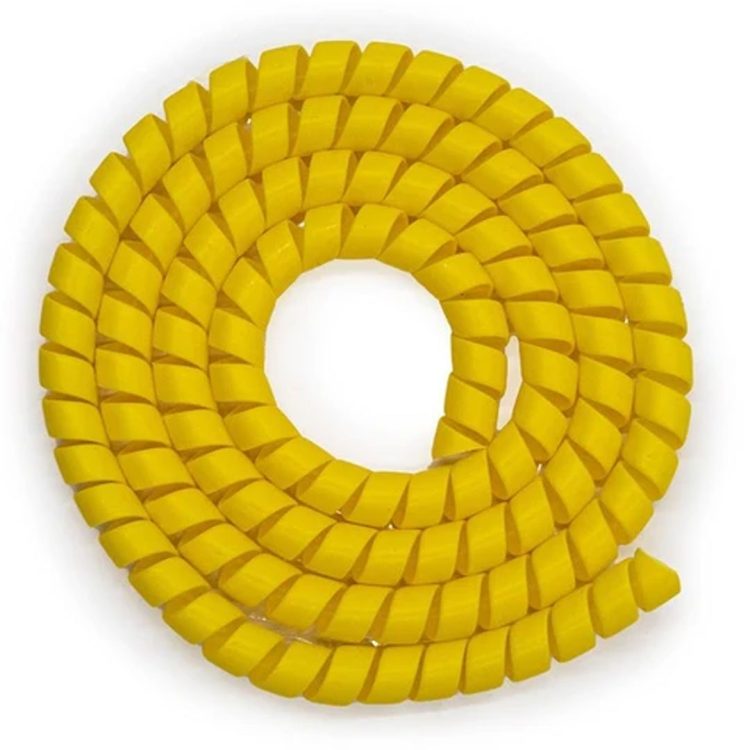 Protectie spiralata galbena pentru cabluri trotinete