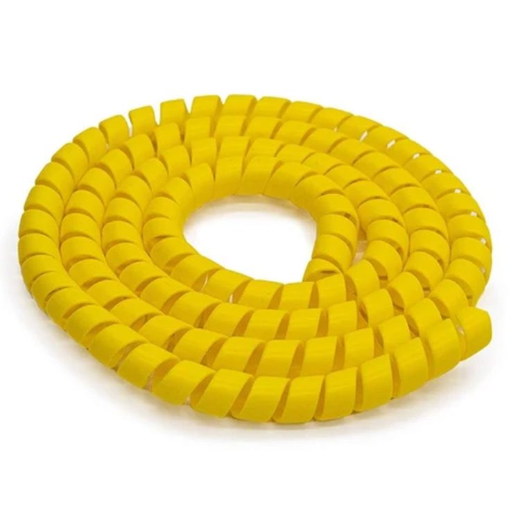 Protectie spiralata galbena pentru cabluri trotinete