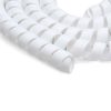 Protectie spiralata alb pentru cabluri trotinete